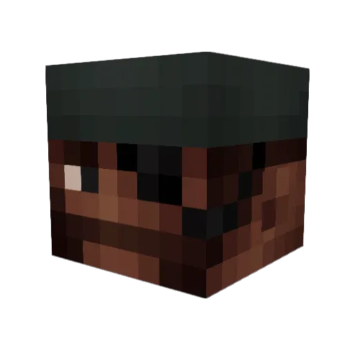 BlurrbyIsCool Minecraft avatar head, 3D render