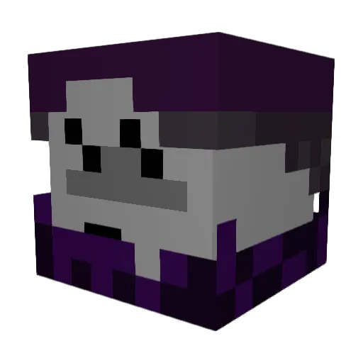 Blurred301 Minecraft avatar head, 3D render