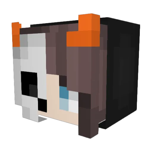 Blurryface030 Minecraft avatar head, 3D render