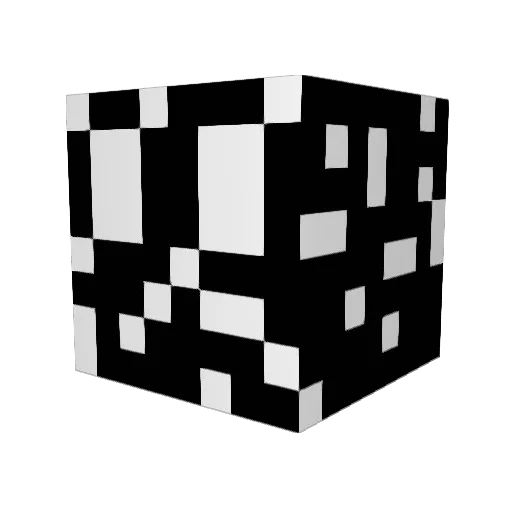 BlurzyX Minecraft avatar head, 3D render