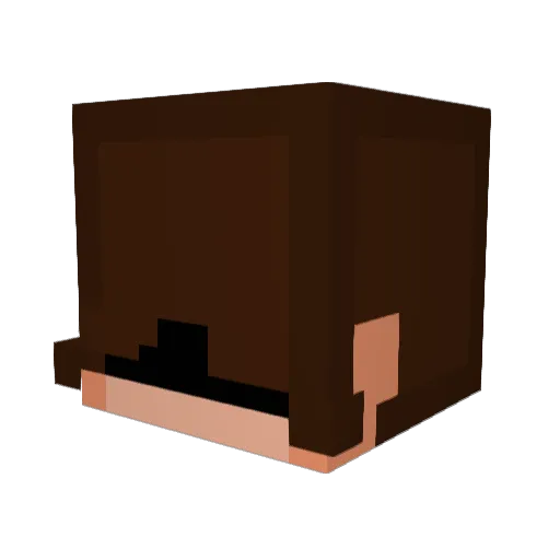 BlurzzXD Minecraft avatar head, 3D render