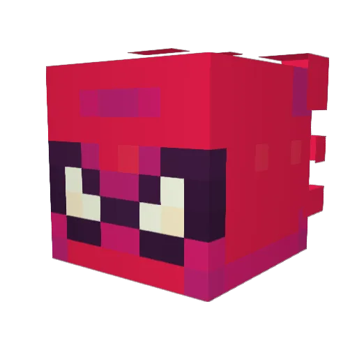 BlushfulImp2096 Minecraft avatar head, 3D render