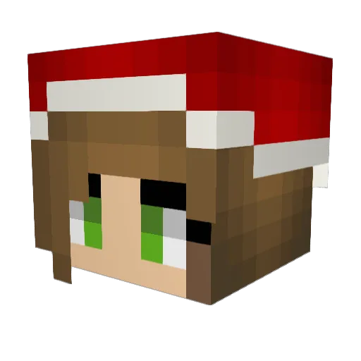 Blutkaeppchen Minecraft avatar head, 3D render