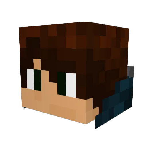 Blutorange43_ Minecraft avatar head, 3D render