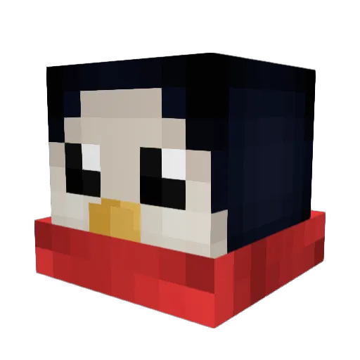 Blutryyy Minecraft avatar head, 3D render