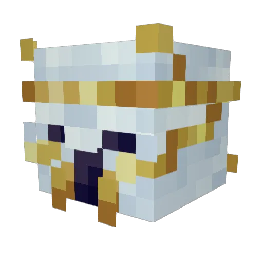Bluu12212 Minecraft avatar head, 3D render