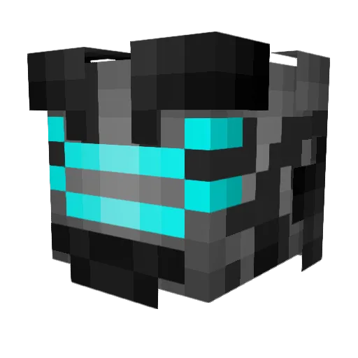 Bluutz Minecraft avatar head, 3D render
