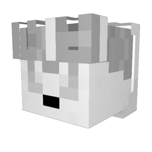 Bluuvem Minecraft avatar head, 3D render