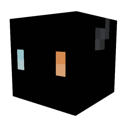 Bluxus Minecraft avatar head, 3D render