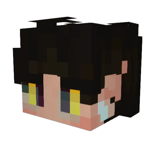 Blveberry_ Minecraft avatar head, 3D render