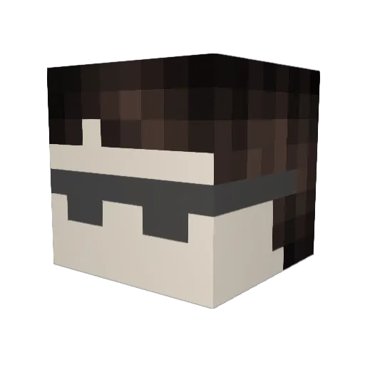 Blvntzilla Minecraft avatar head, 3D render