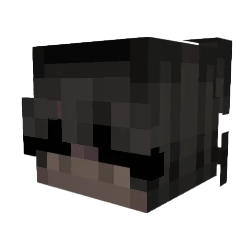 Blxssed_w Minecraft avatar head, 3D render