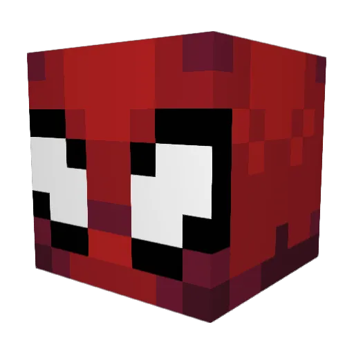 BlyHard Minecraft avatar head, 3D render