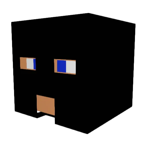 BlyatamirRex Minecraft avatar head, 3D render