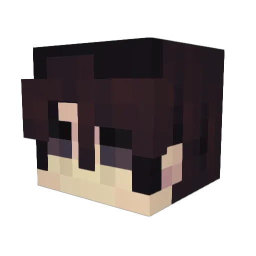 Blyd Minecraft avatar head, 3D render