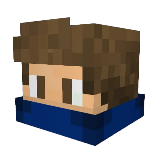 Blydzo Minecraft avatar head, 3D render