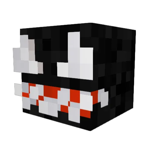 Blythie Minecraft avatar head, 3D render