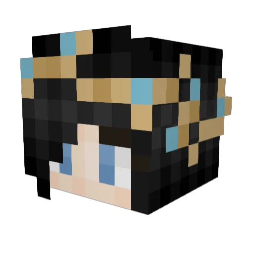 Blytz_2 Minecraft avatar head, 3D render