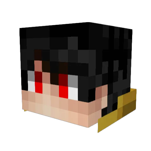 Blzinite Minecraft avatar head, 3D render