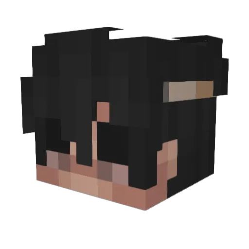 Bm0_Bem Minecraft avatar head, 3D render
