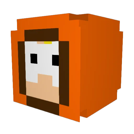 Bmac726 Minecraft avatar head, 3D render