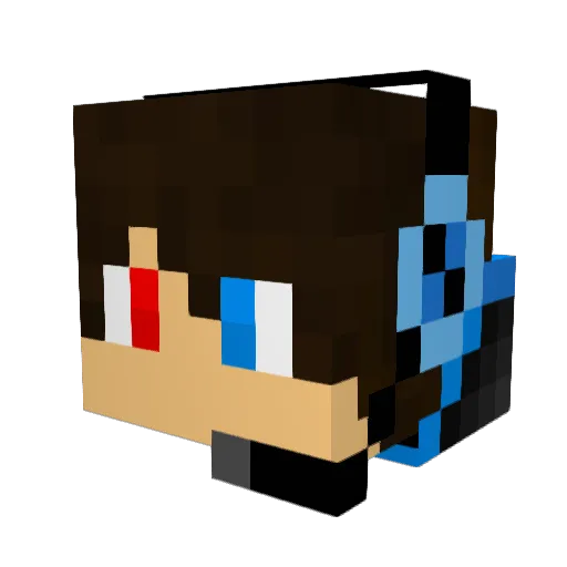 Bman229 Minecraft avatar head, 3D render
