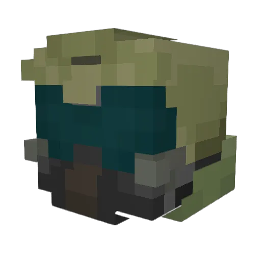 Bman9509 Minecraft avatar head, 3D render