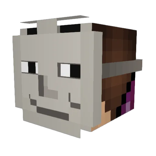 Bmand0 Minecraft avatar head, 3D render