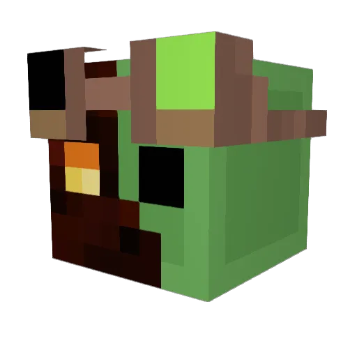 Bmarch0 Minecraft avatar head, 3D render