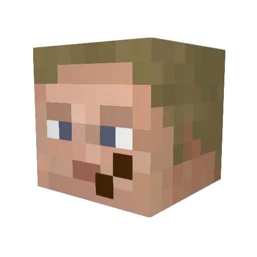 Bmaster101 Minecraft avatar head, 3D render