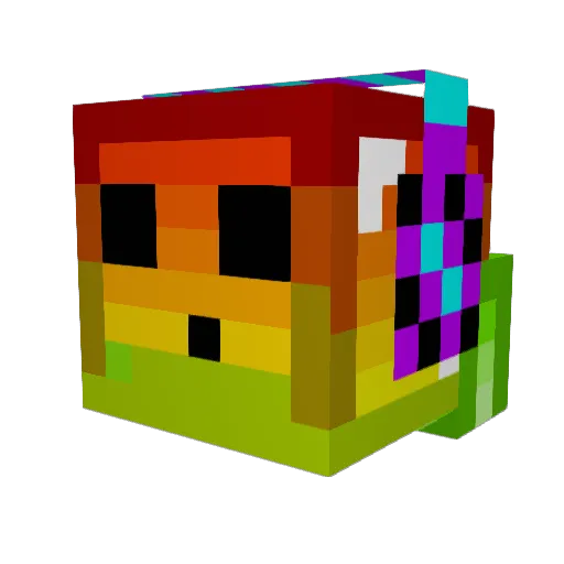 Bmike3212 Minecraft avatar head, 3D render