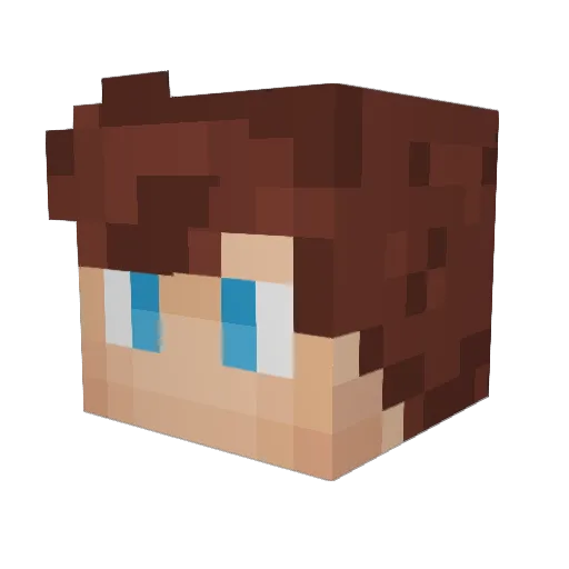 Bmmn44 Minecraft avatar head, 3D render