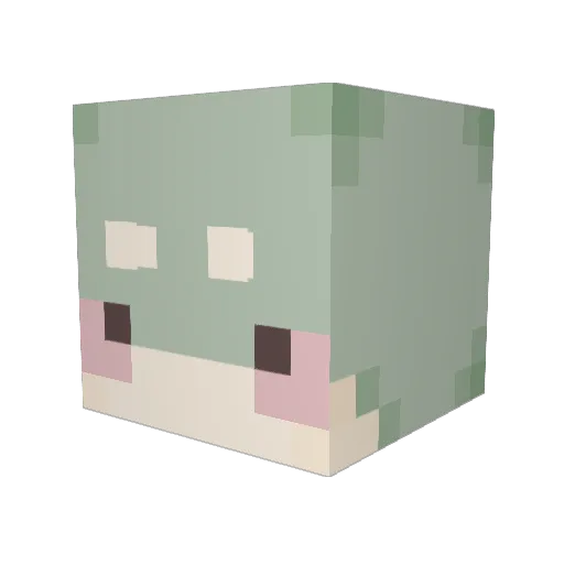 Bmo230 Minecraft avatar head, 3D render