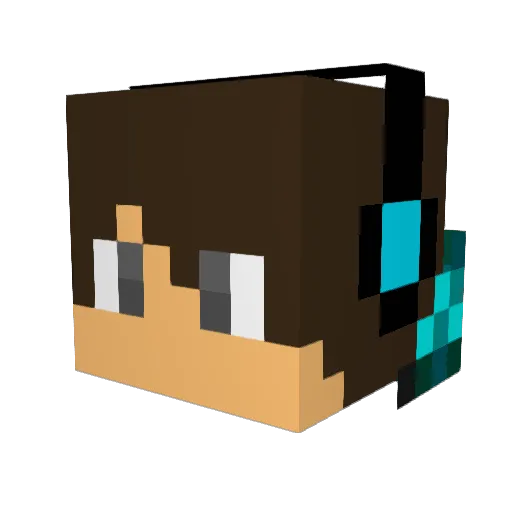 Bmould36695 Minecraft avatar head, 3D render