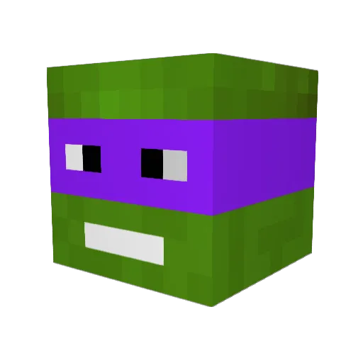Bmozy Minecraft avatar head, 3D render