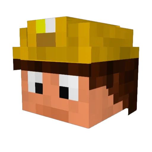 Bmyers Minecraft avatar head, 3D render
