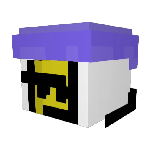 Bna5 Minecraft avatar head, 3D render