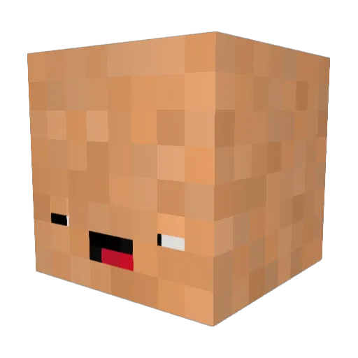 Bng453 Minecraft avatar head, 3D render