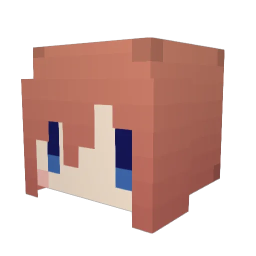 Bnxt Minecraft avatar head, 3D render