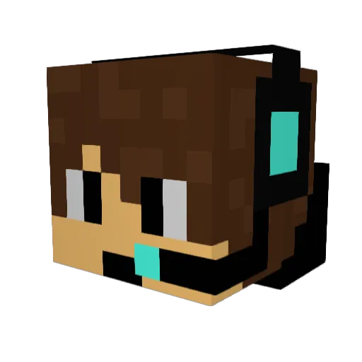 Bo2121 Minecraft avatar head, 3D render