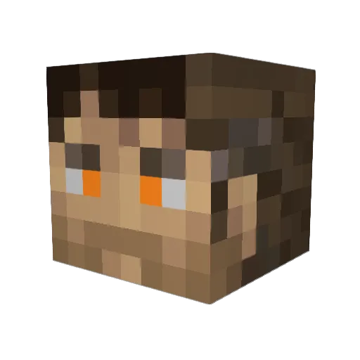 Bo3g13 Minecraft avatar head, 3D render