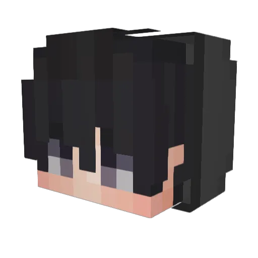 Bo3rki Minecraft avatar head, 3D render