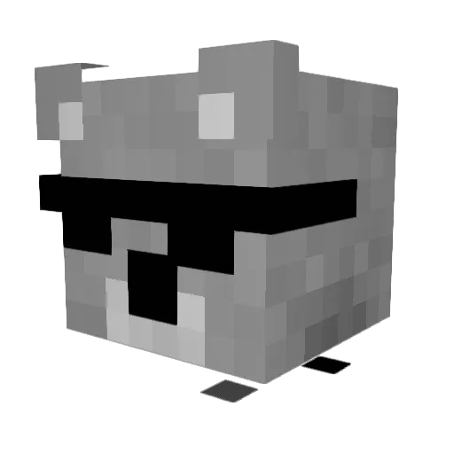 BoBBo_Master Minecraft avatar head, 3D render