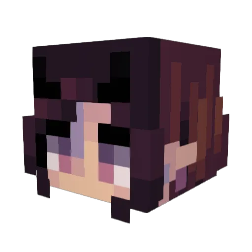 BoBaSSia Minecraft avatar head, 3D render