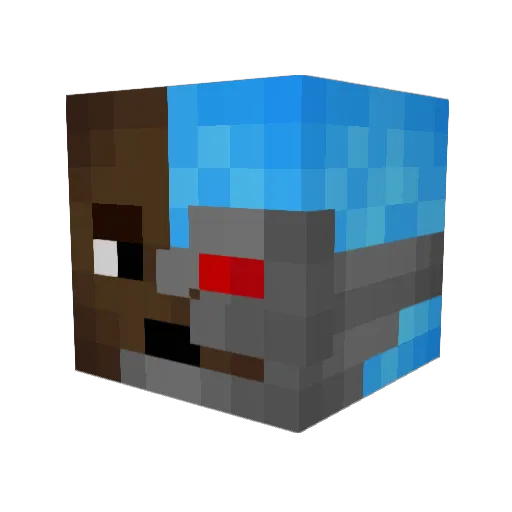 BoBo0765 Minecraft avatar head, 3D render