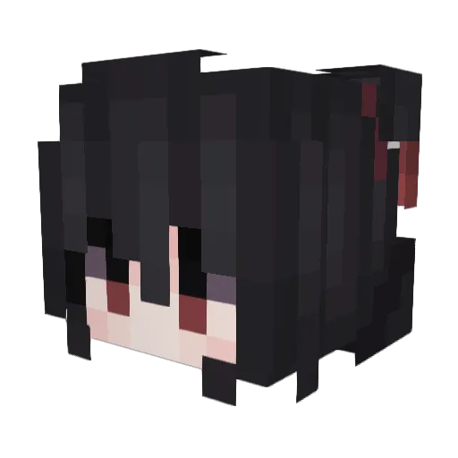 BoBoShuo Minecraft avatar head, 3D render