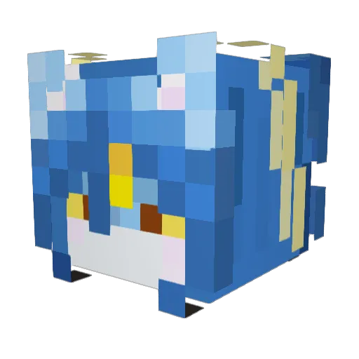 BoCai_GG Minecraft avatar head, 3D render