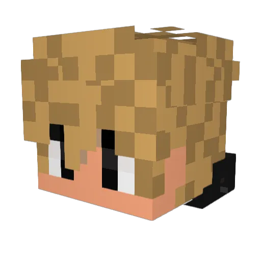 BoChandler Minecraft avatar head, 3D render