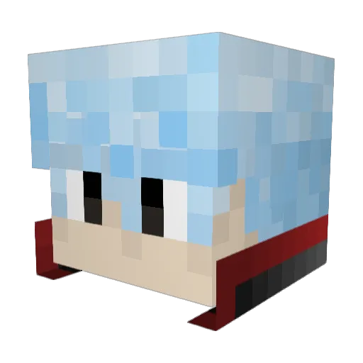 BoChenBo Minecraft avatar head, 3D render