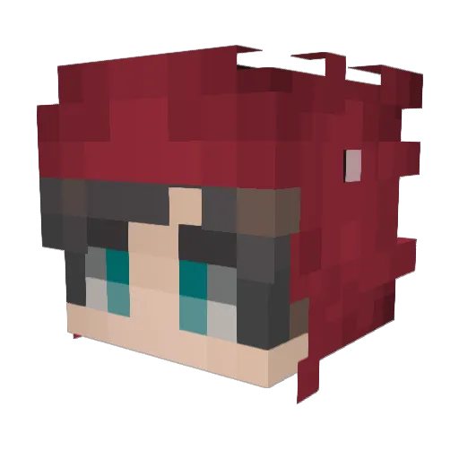 BoF_Dragon Minecraft avatar head, 3D render